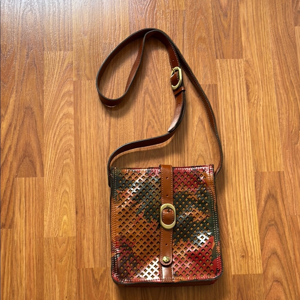 Patricia Nash Harper Leather Crossbody Shoulder Bag